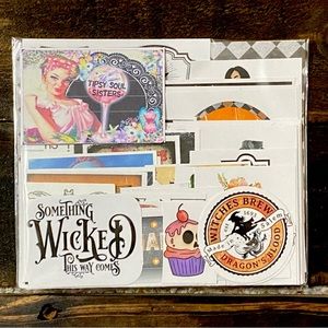 Halloween Bag 1 - Collection Of 60 Junk Journal Inspiring & Sassy Saying &Images